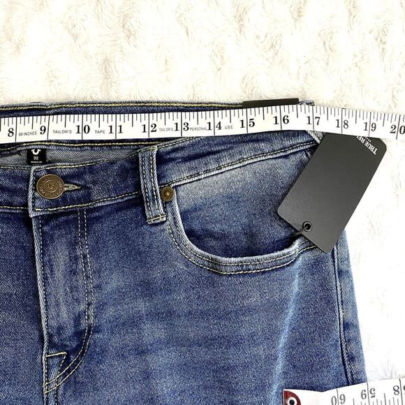 NEW True Religion Rocco No Flap Relaxed Skinny Medium Wash Denim Jeans 32 - Picture 6 of 8